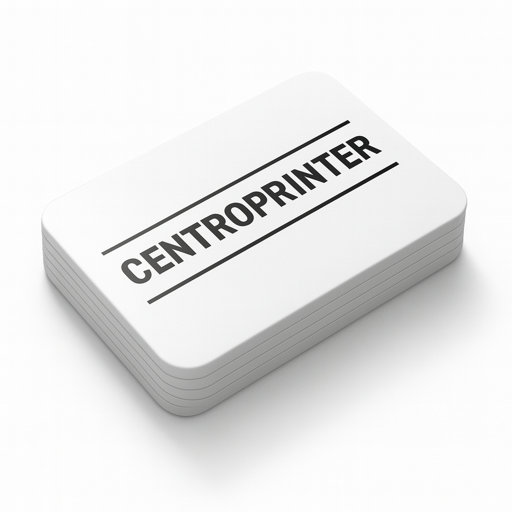 tarjetas de plástico blanco personalizadas Centroprinter